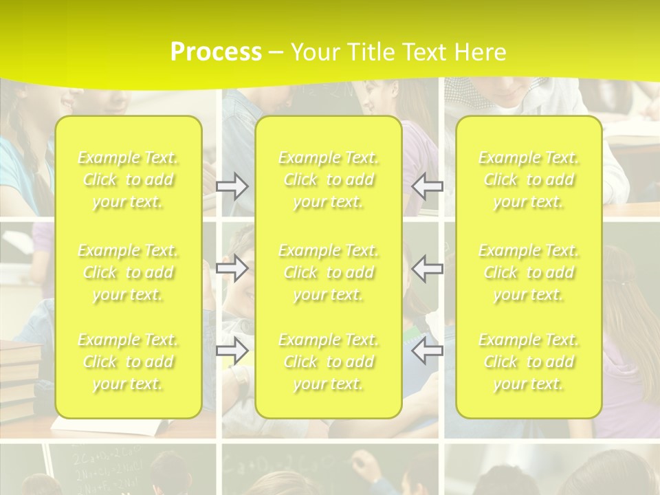 Teenagers In School PowerPoint Template