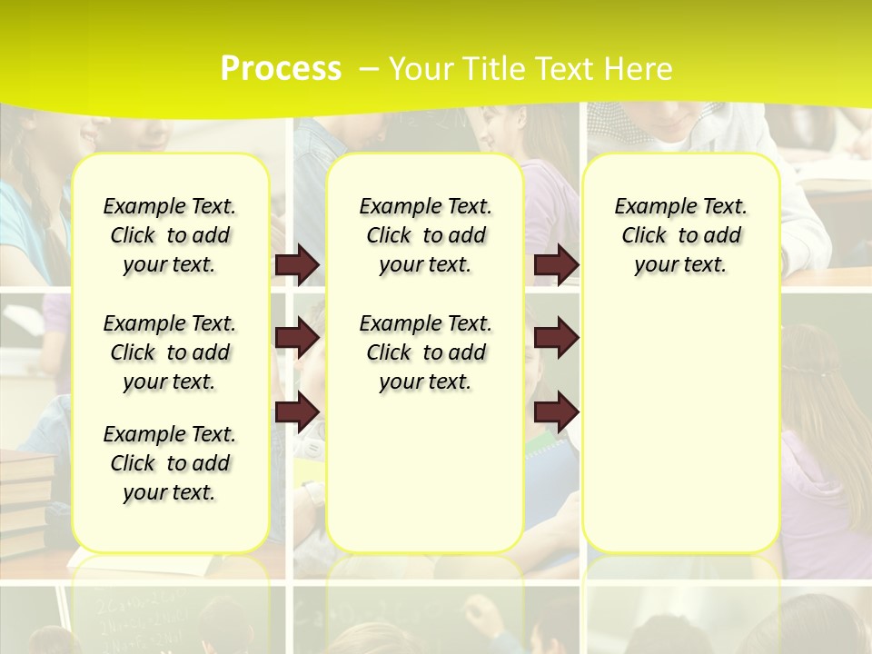 Teenagers In School PowerPoint Template