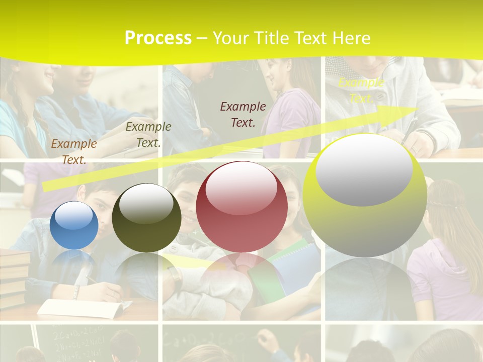 Teenagers In School PowerPoint Template