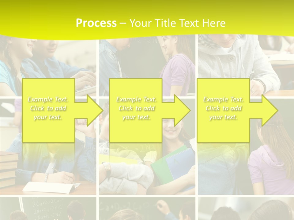 Teenagers In School PowerPoint Template