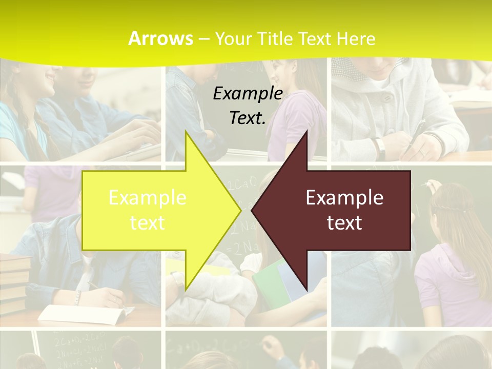 Teenagers In School PowerPoint Template