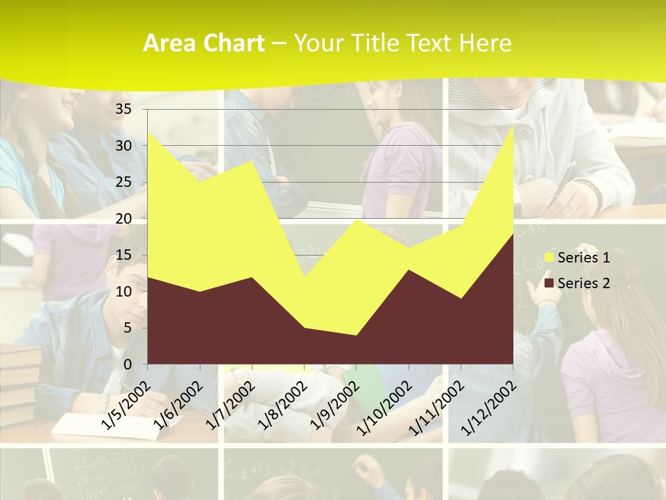 Teenagers In School PowerPoint Template