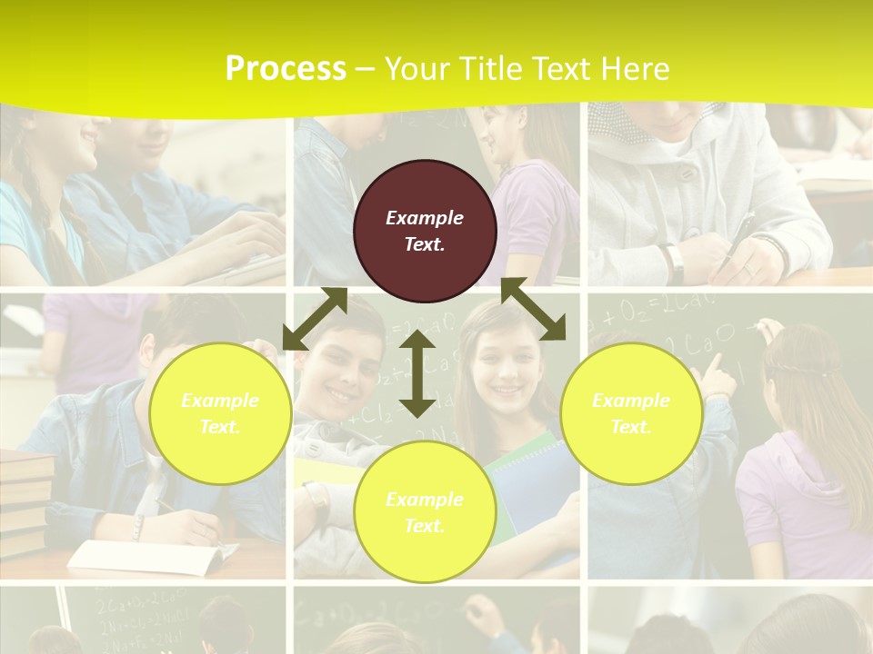 Teenagers In School PowerPoint Template