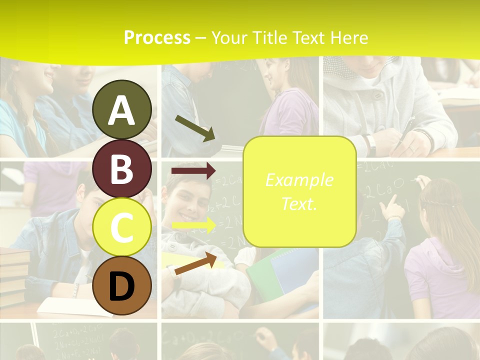 Teenagers In School PowerPoint Template