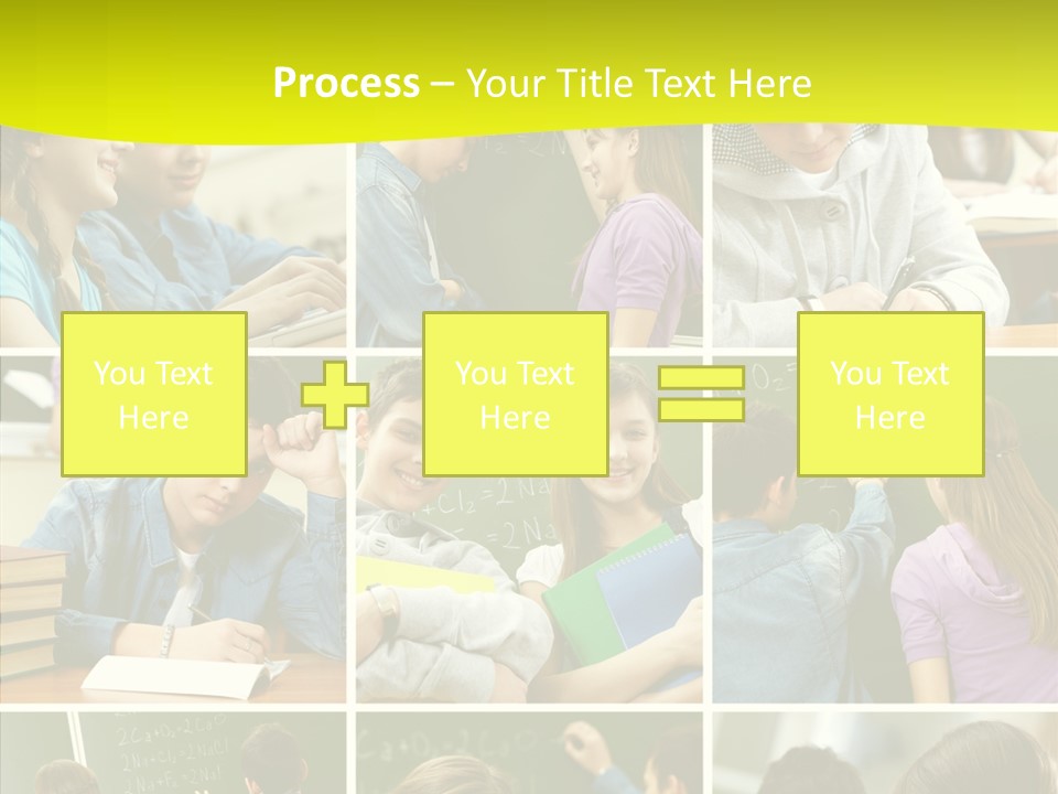 Teenagers In School PowerPoint Template