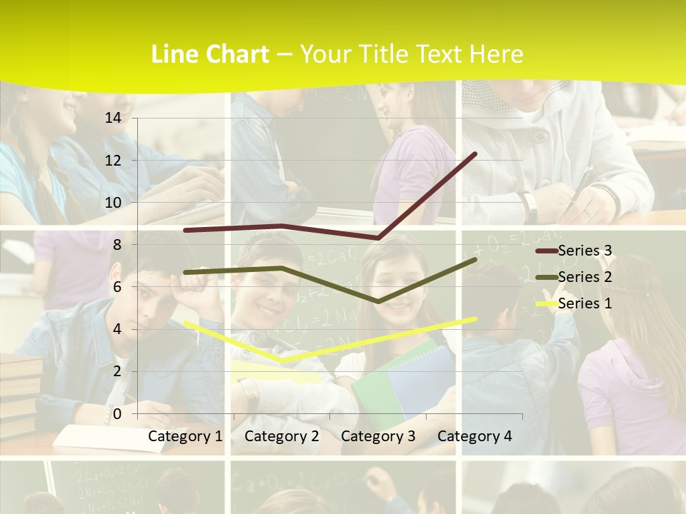 Teenagers In School PowerPoint Template