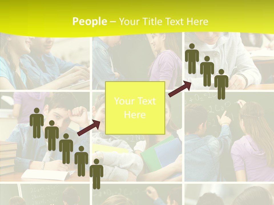 Teenagers In School PowerPoint Template