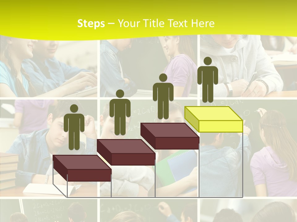 Teenagers In School PowerPoint Template