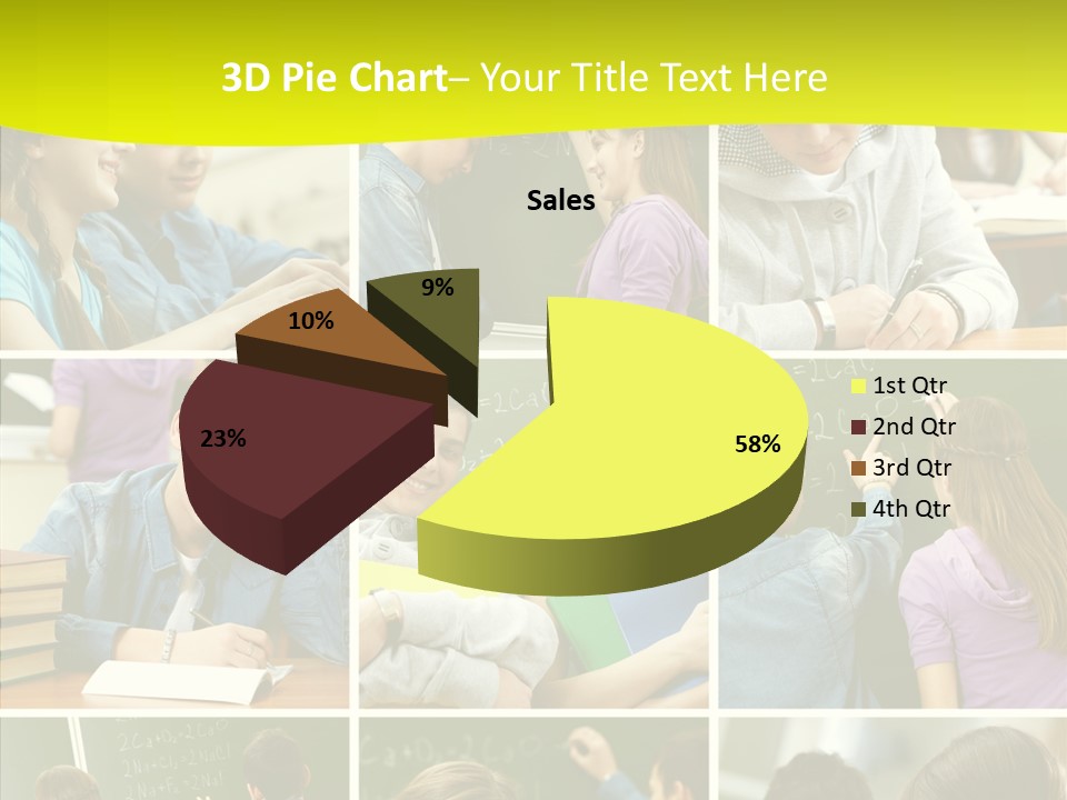 Teenagers In School PowerPoint Template