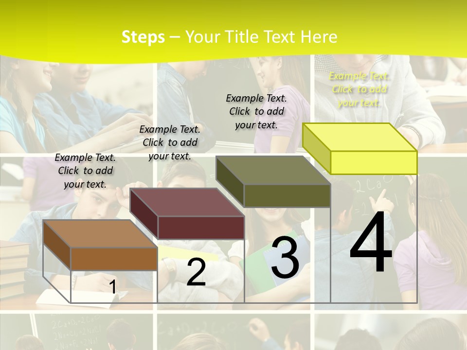 Teenagers In School PowerPoint Template