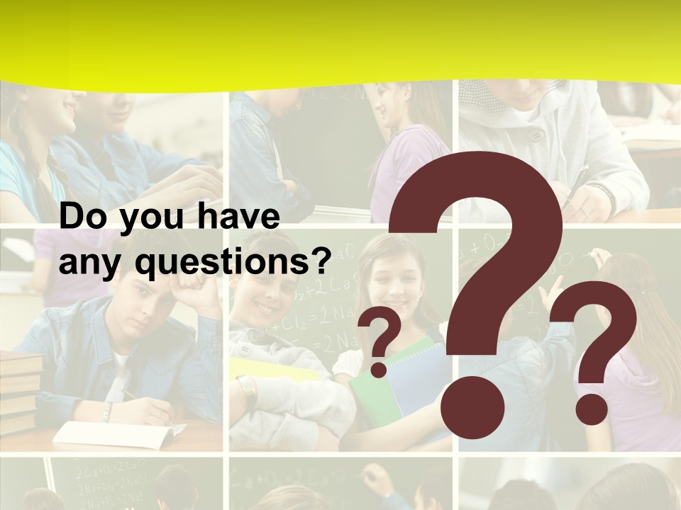 Teenagers In School PowerPoint Template