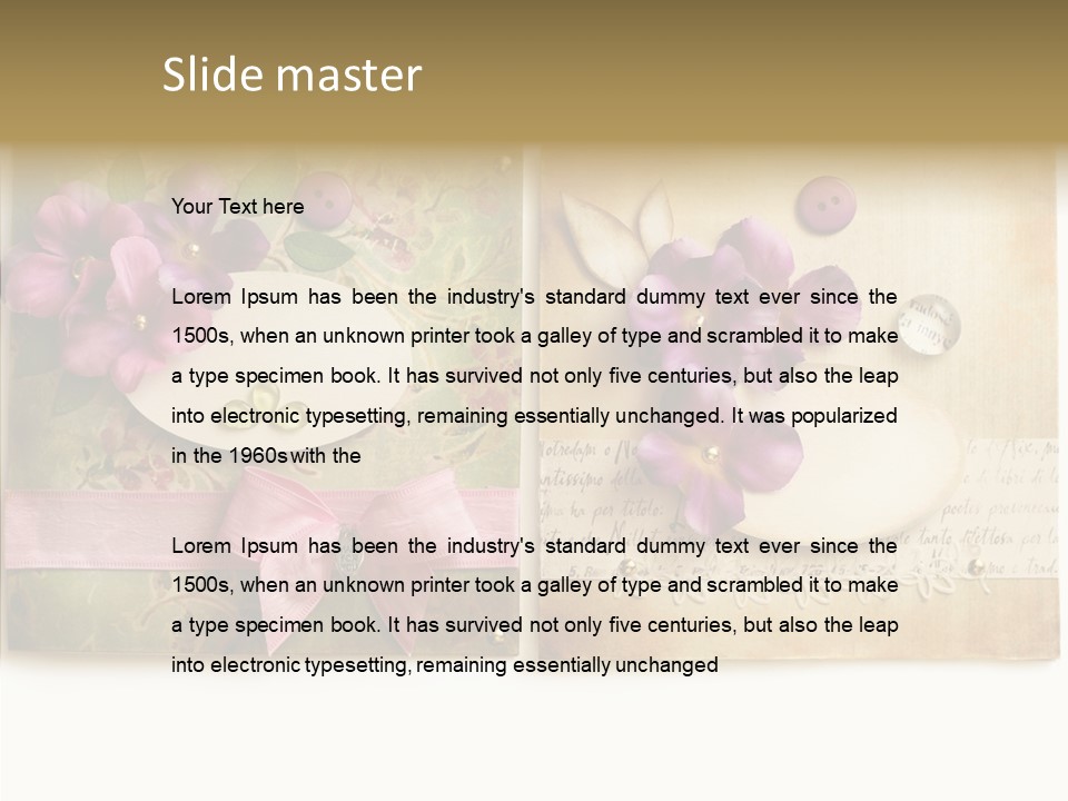 Hand Made Clipart PowerPoint Template