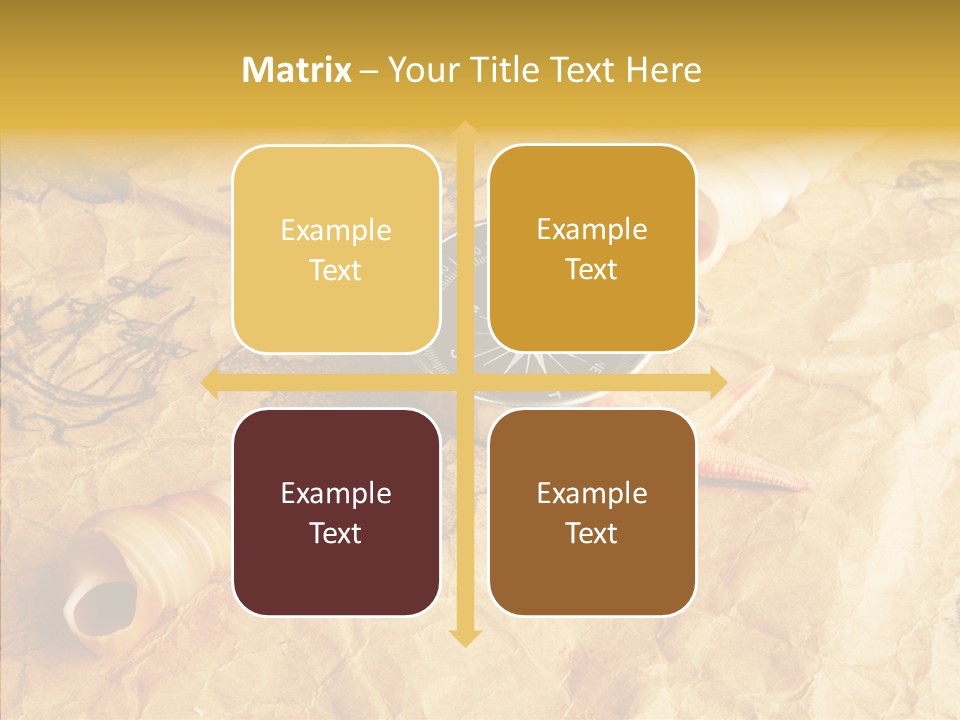 Nautical Compass Idea PowerPoint Template