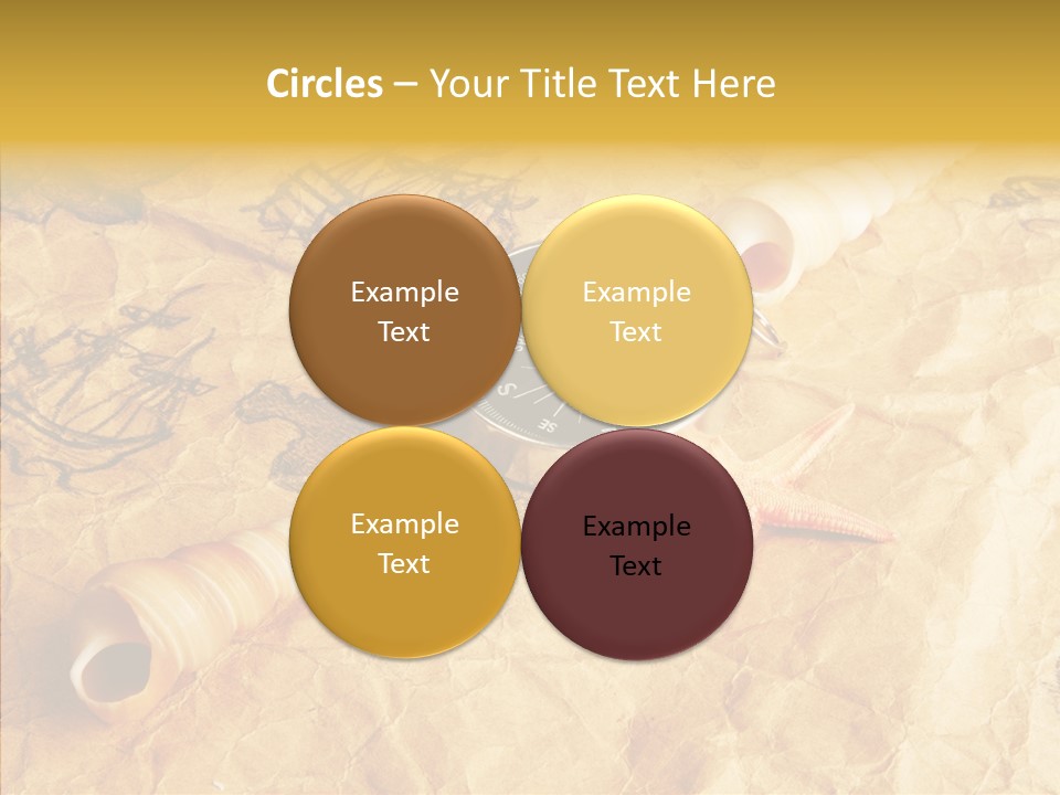 Nautical Compass Idea PowerPoint Template