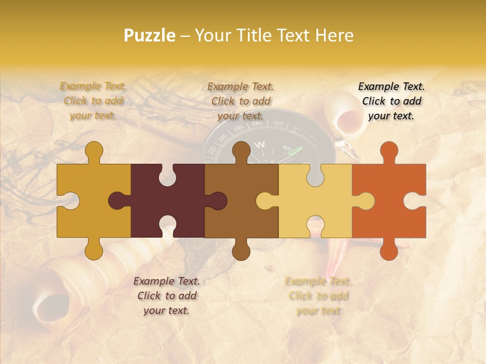 Nautical Compass Idea PowerPoint Template