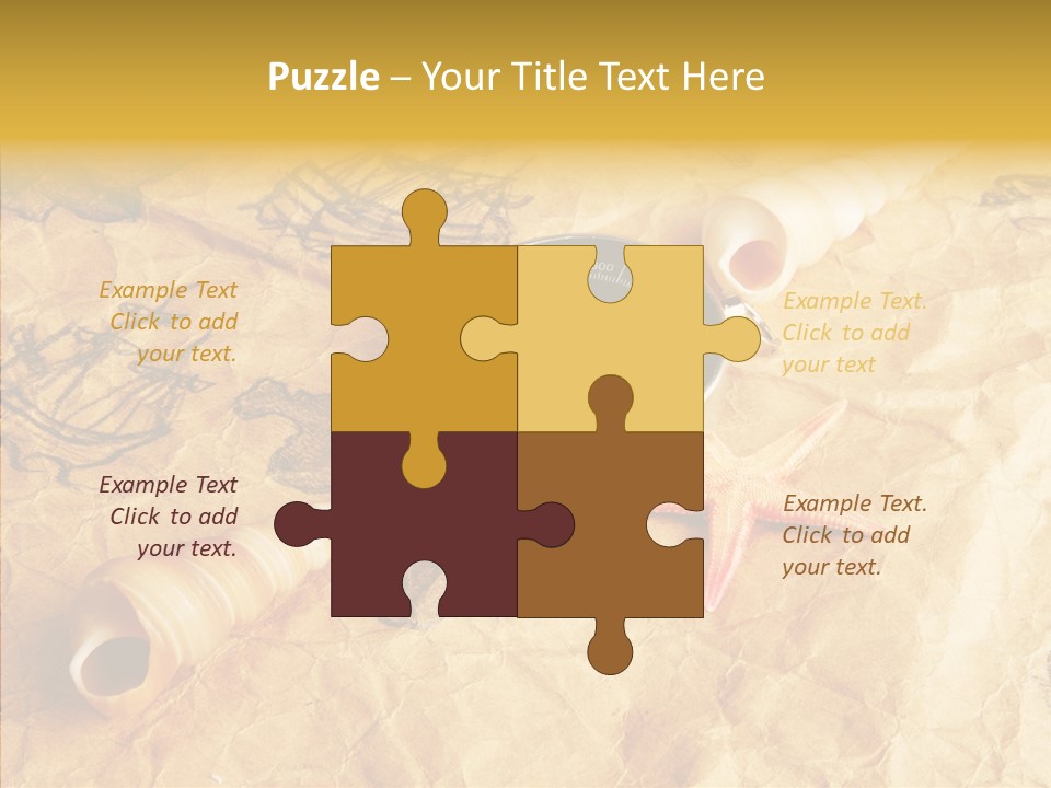 Nautical Compass Idea PowerPoint Template