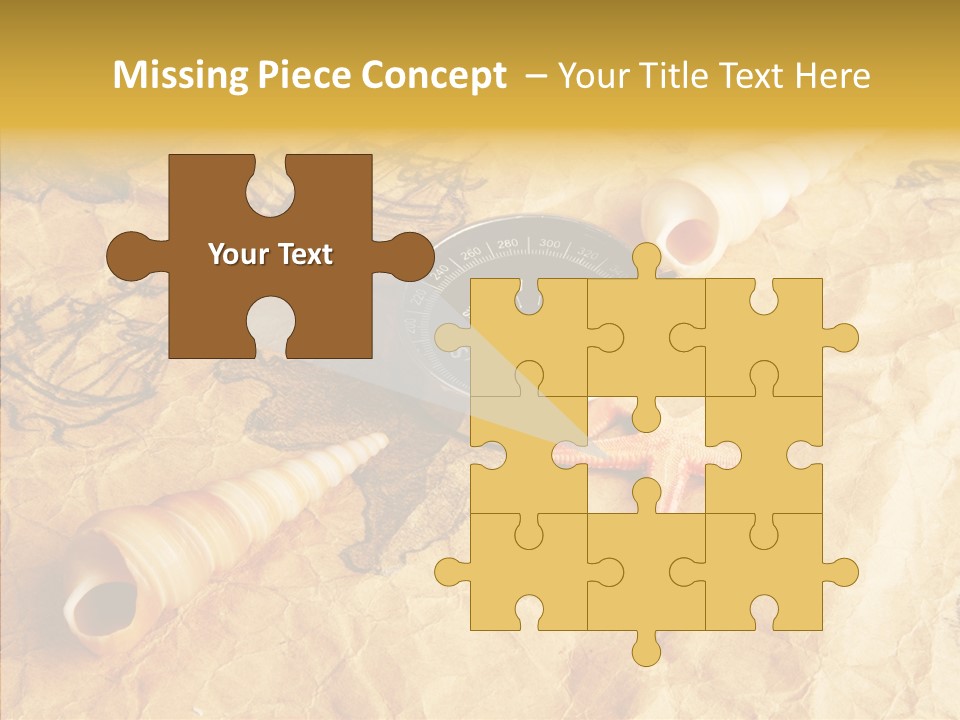 Nautical Compass Idea PowerPoint Template