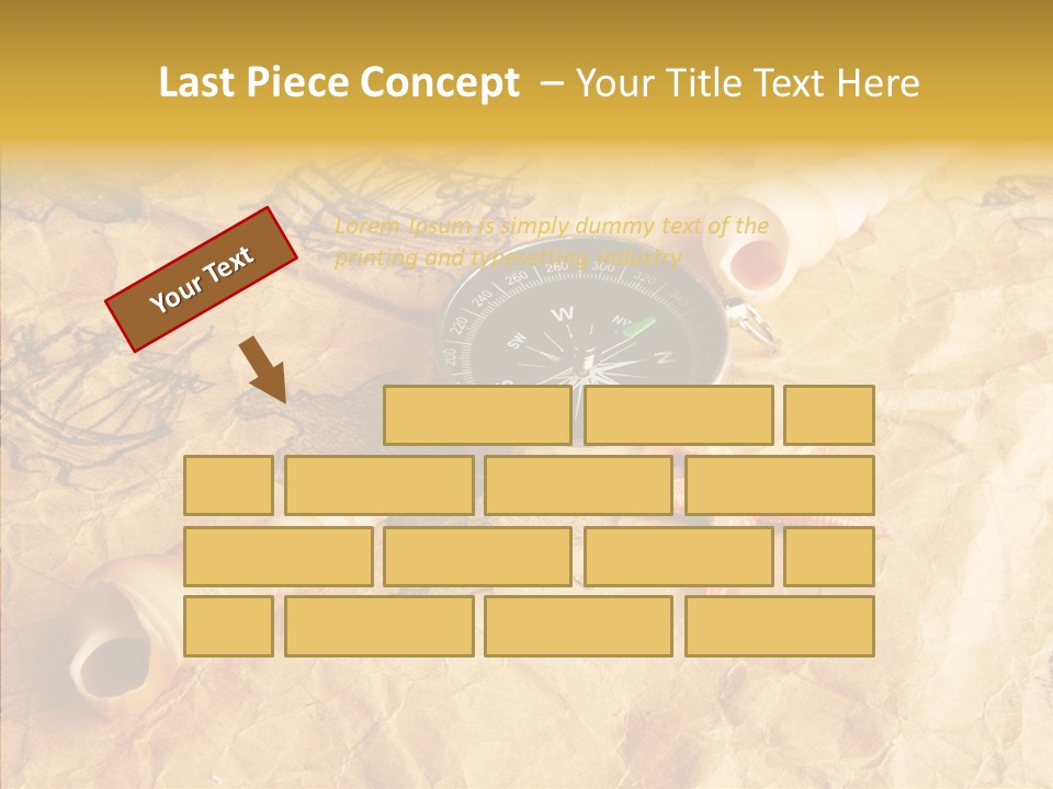 Nautical Compass Idea PowerPoint Template