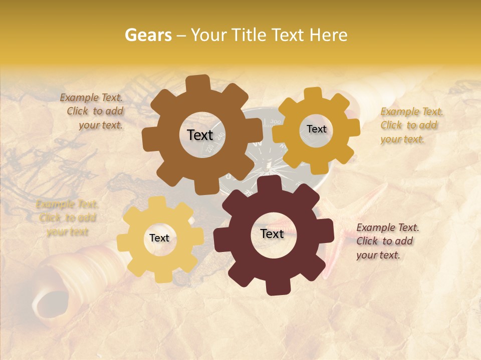 Nautical Compass Idea PowerPoint Template
