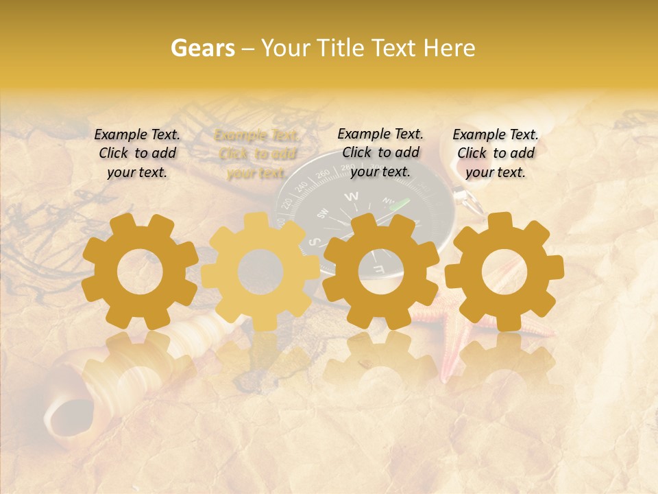 Nautical Compass Idea PowerPoint Template