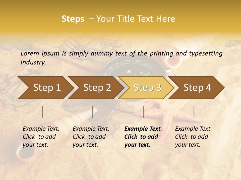 Nautical Compass Idea PowerPoint Template