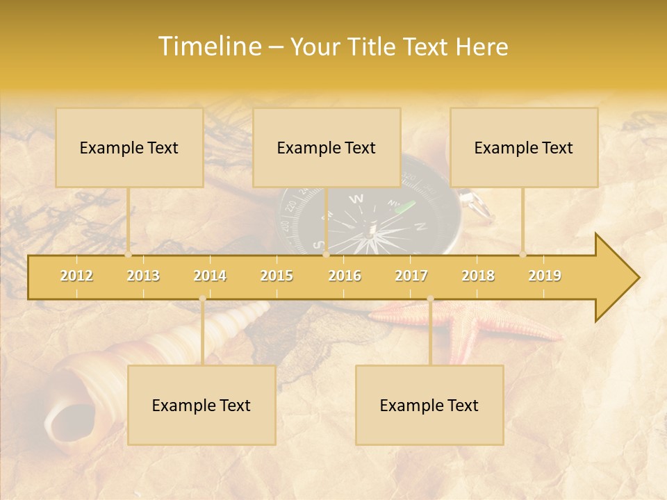 Nautical Compass Idea PowerPoint Template