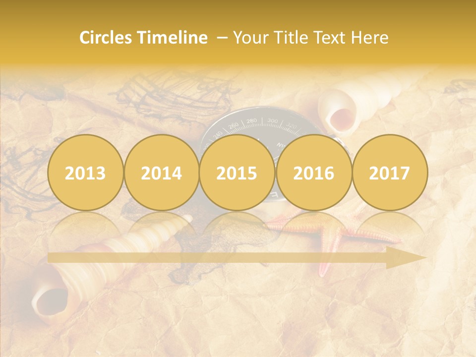 Nautical Compass Idea PowerPoint Template