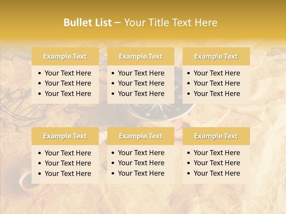 Nautical Compass Idea PowerPoint Template