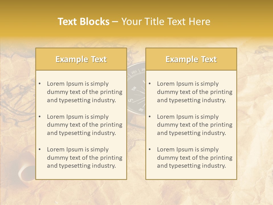 Nautical Compass Idea PowerPoint Template