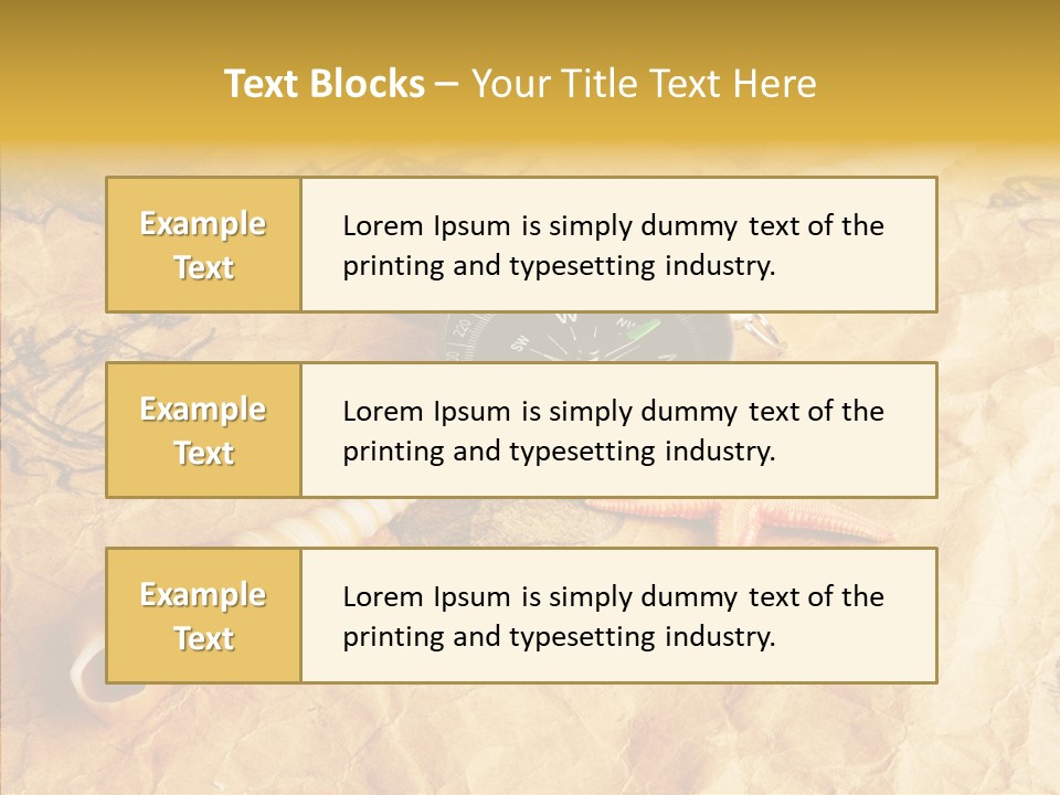 Nautical Compass Idea PowerPoint Template