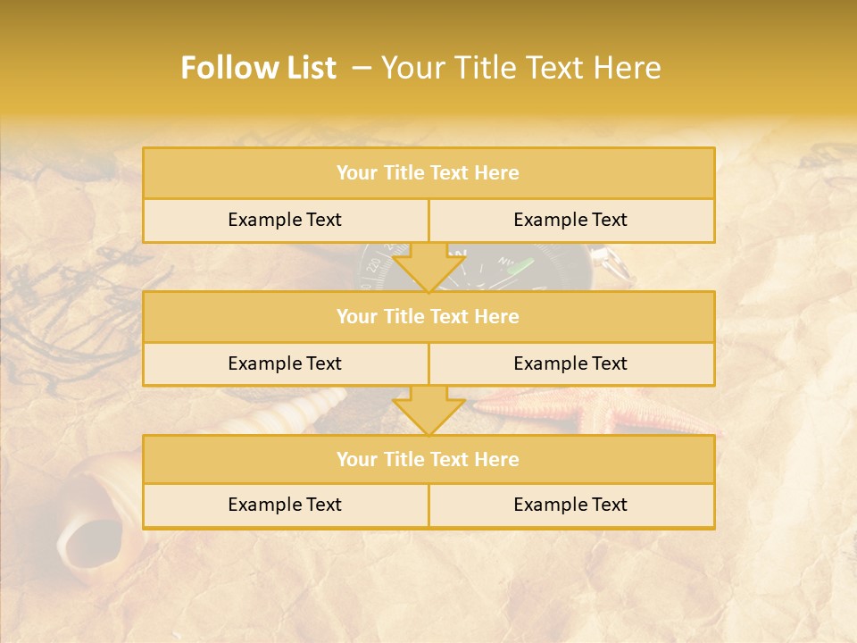 Nautical Compass Idea PowerPoint Template