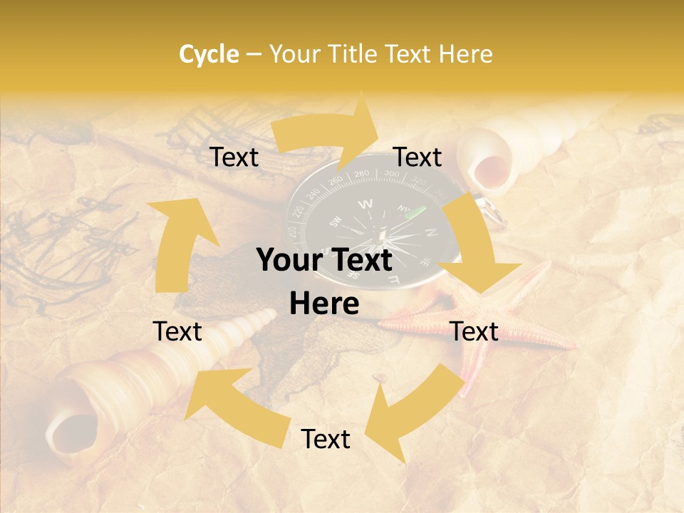 Nautical Compass Idea PowerPoint Template