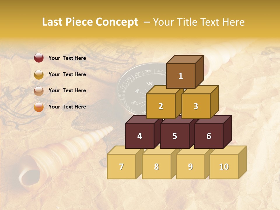 Nautical Compass Idea PowerPoint Template