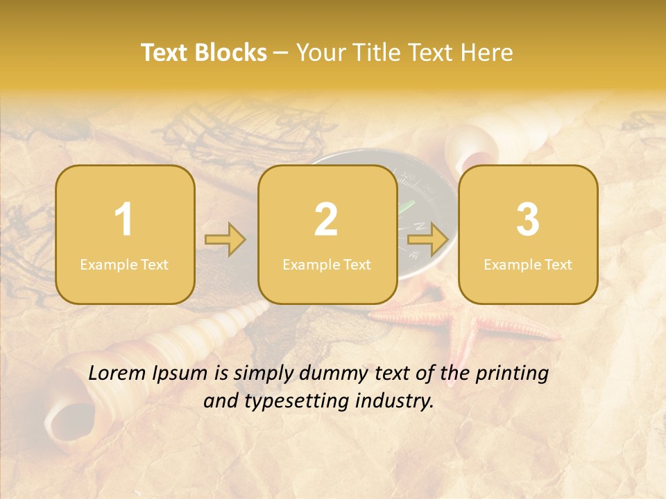 Nautical Compass Idea PowerPoint Template