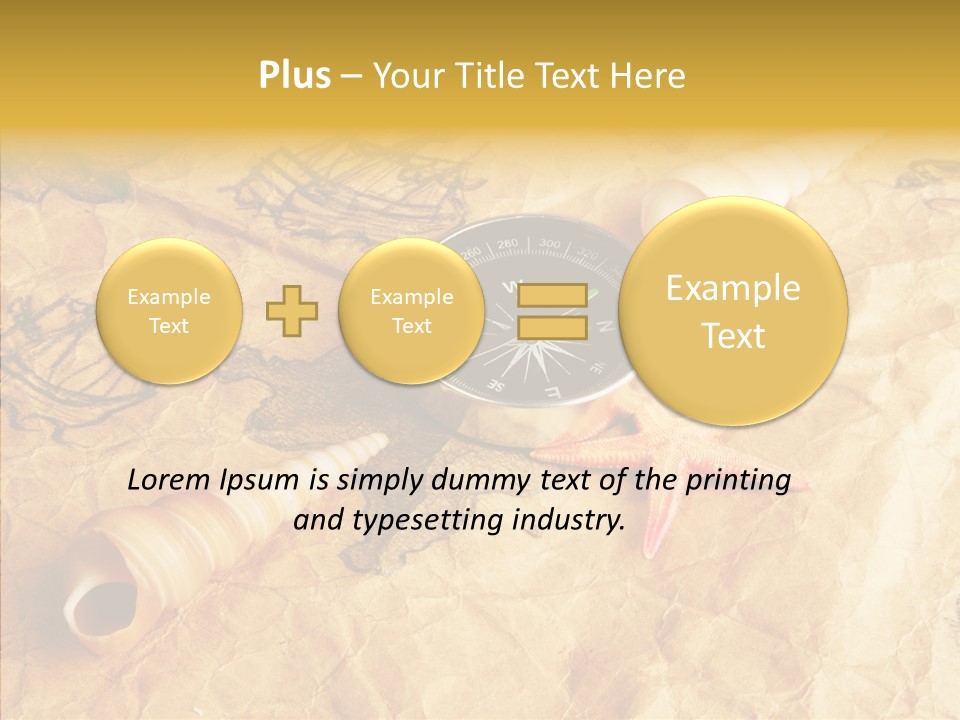 Nautical Compass Idea PowerPoint Template