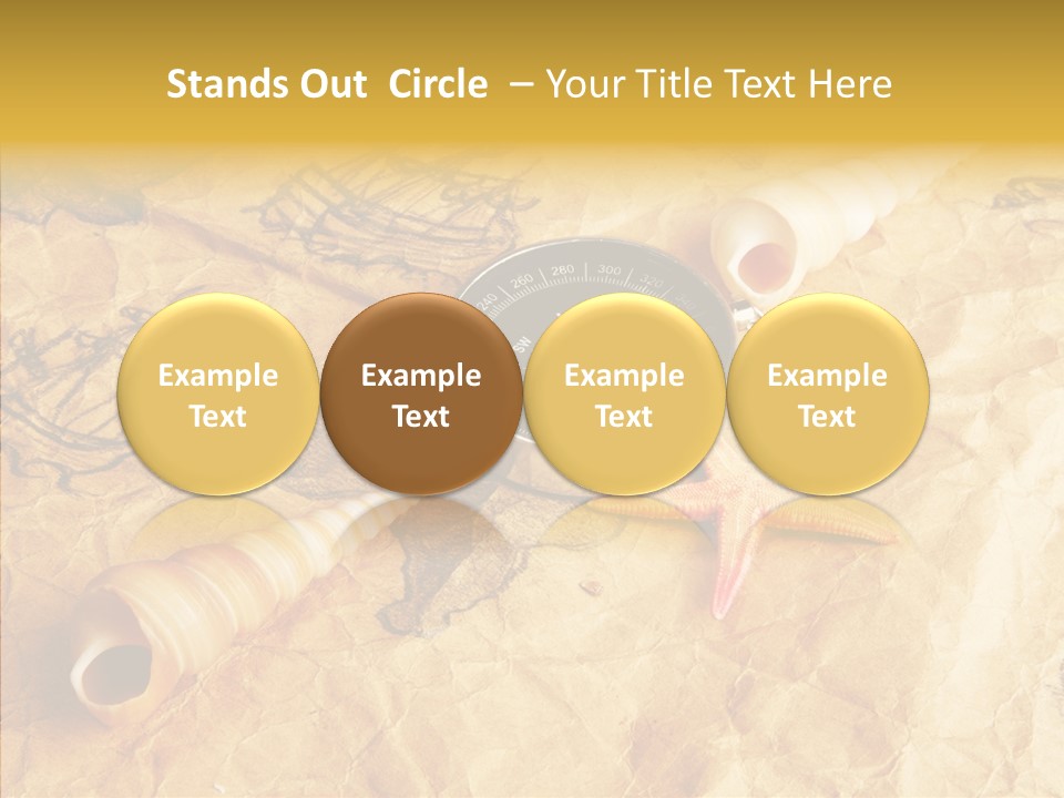 Nautical Compass Idea PowerPoint Template