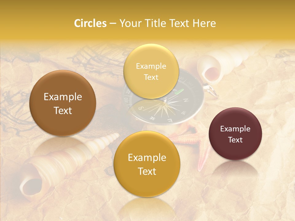 Nautical Compass Idea PowerPoint Template