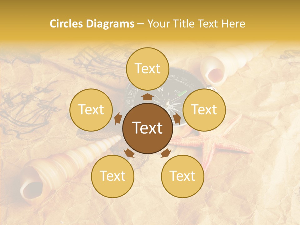 Nautical Compass Idea PowerPoint Template