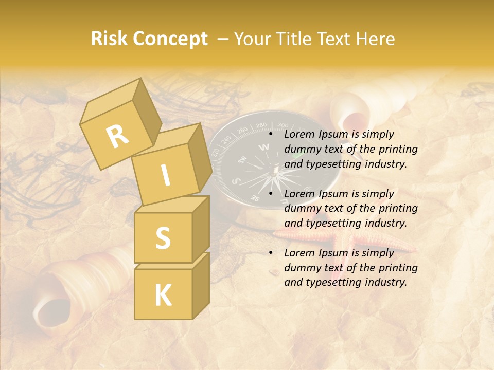 Nautical Compass Idea PowerPoint Template