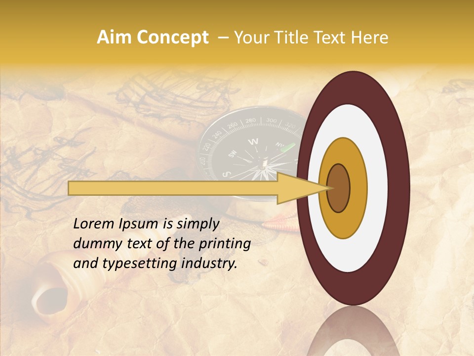 Nautical Compass Idea PowerPoint Template