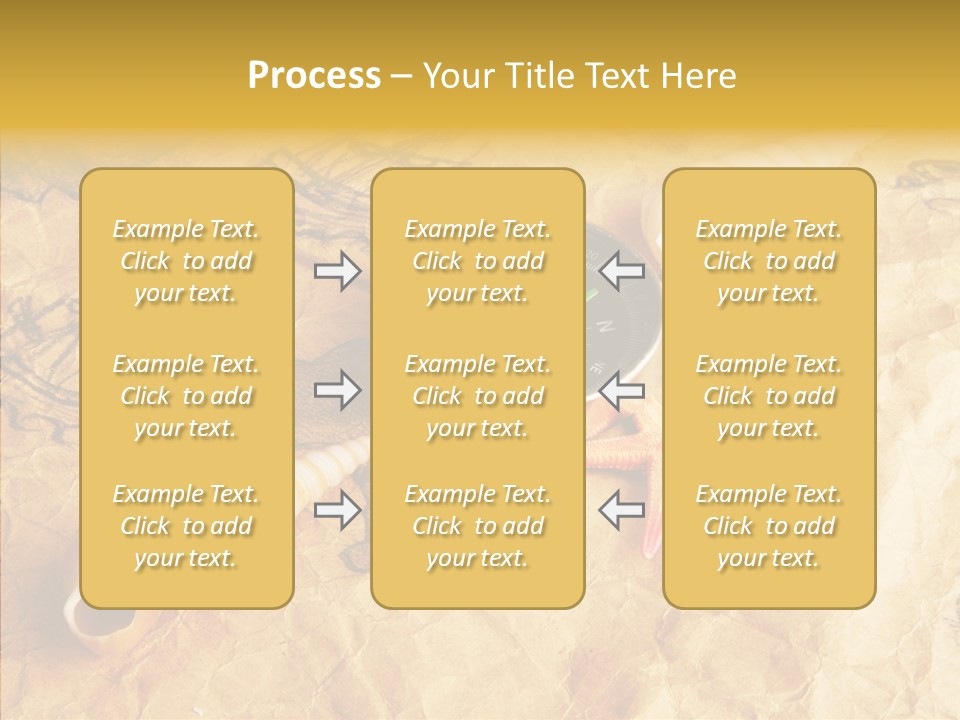 Nautical Compass Idea PowerPoint Template
