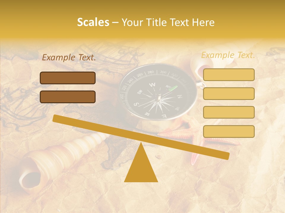 Nautical Compass Idea PowerPoint Template