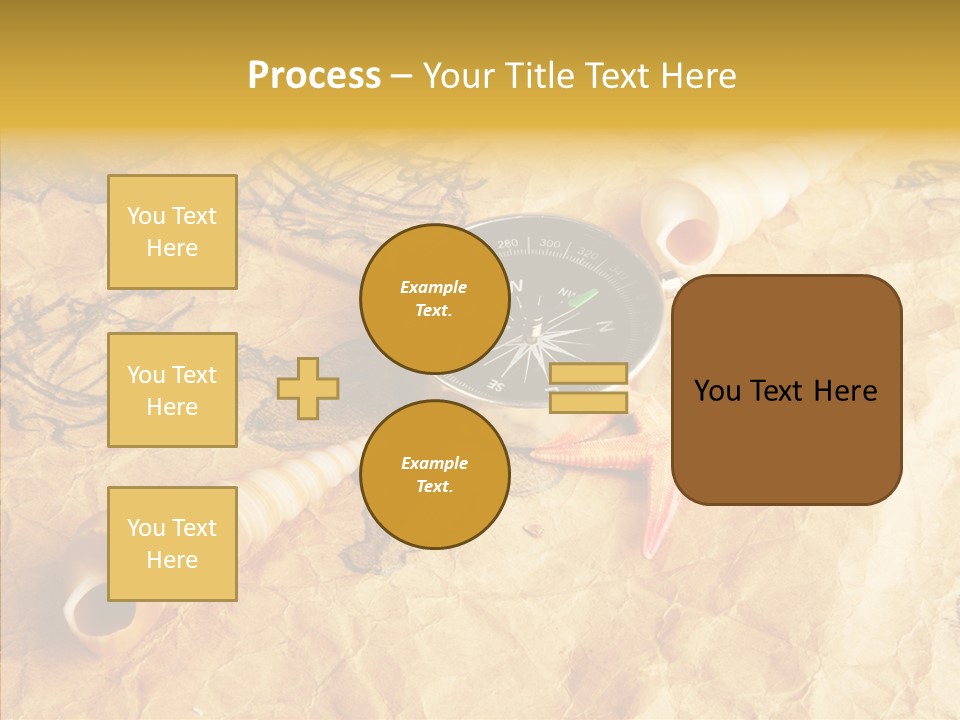 Nautical Compass Idea PowerPoint Template