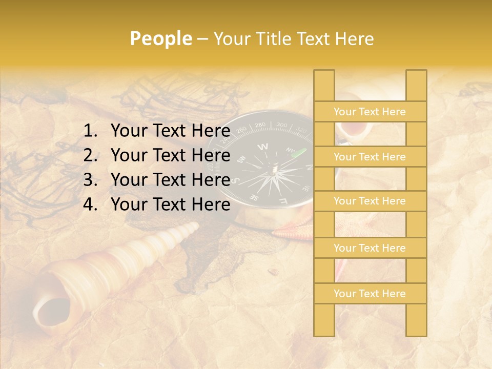 Nautical Compass Idea PowerPoint Template