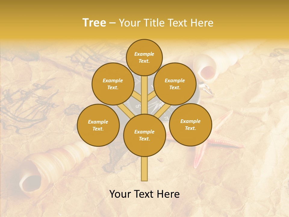 Nautical Compass Idea PowerPoint Template
