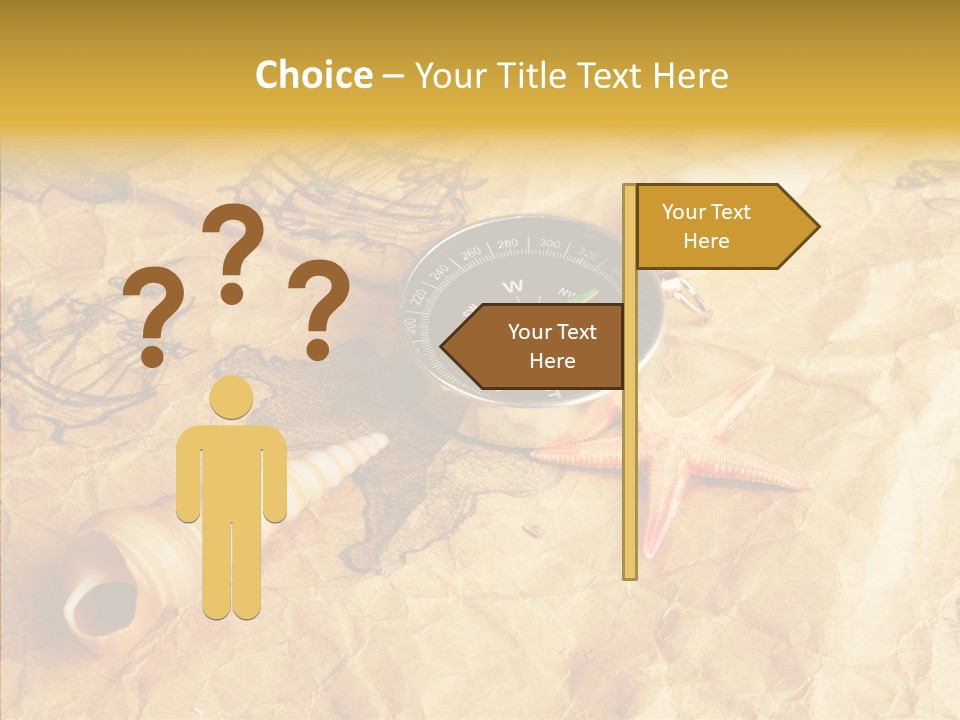 Nautical Compass Idea PowerPoint Template