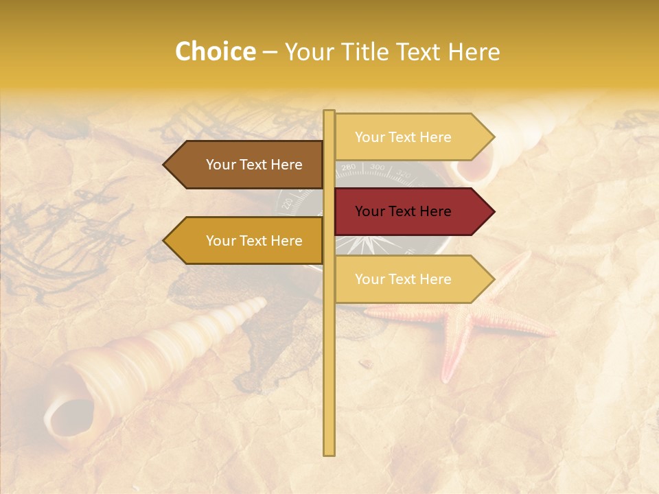 Nautical Compass Idea PowerPoint Template