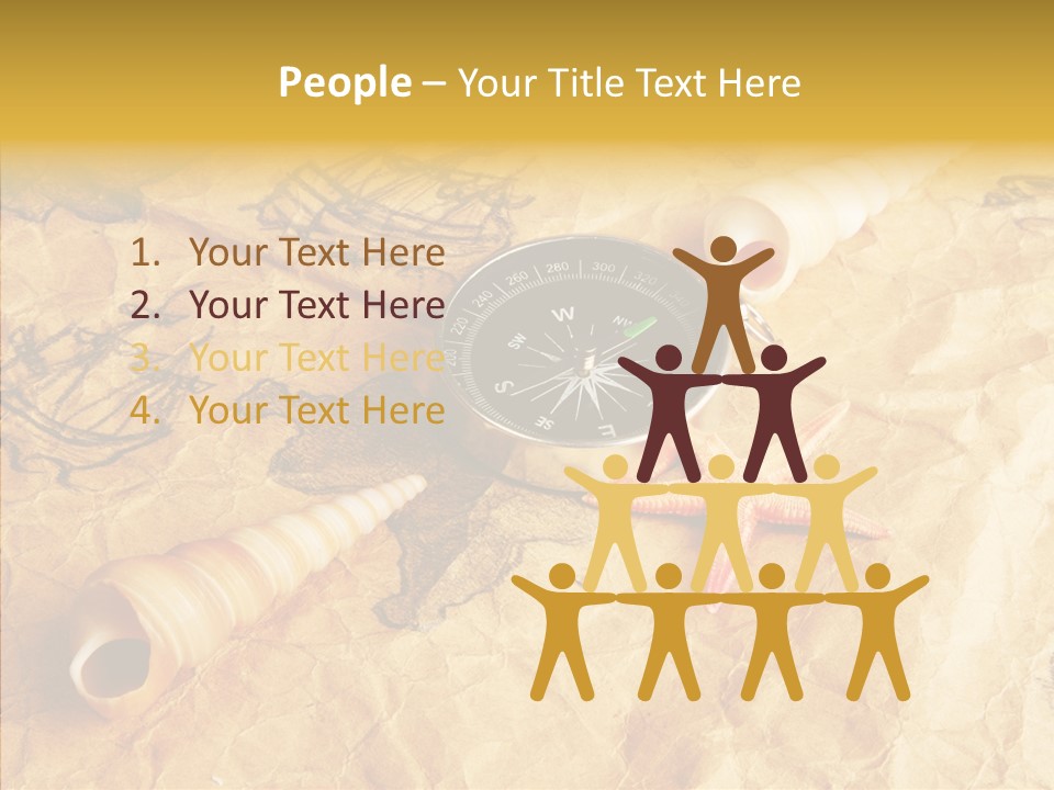 Nautical Compass Idea PowerPoint Template