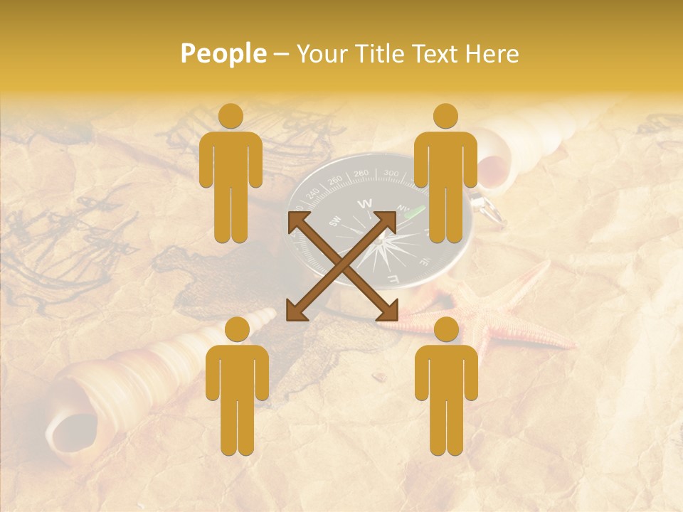 Nautical Compass Idea PowerPoint Template