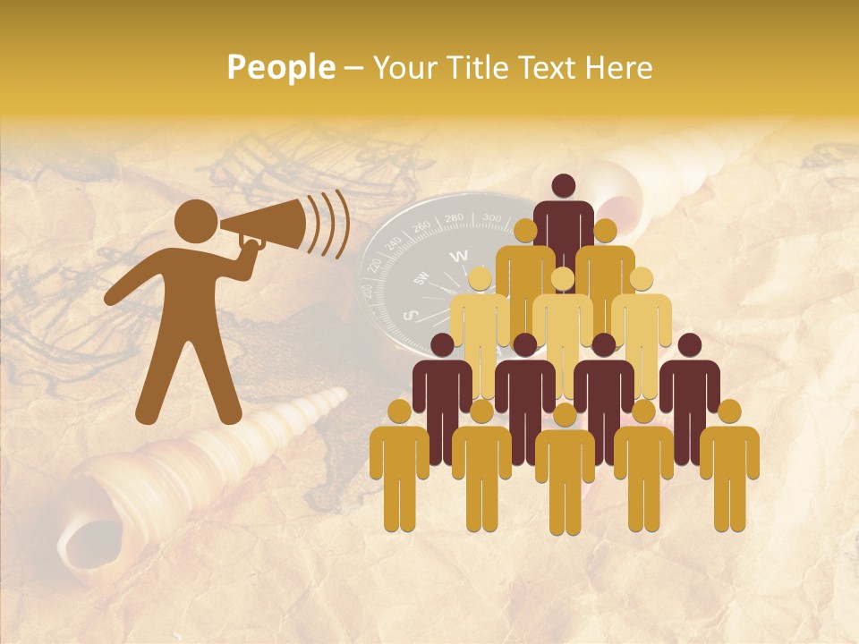 Nautical Compass Idea PowerPoint Template